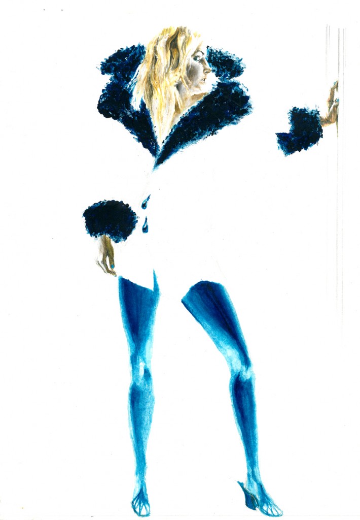 Fashion Illustration Blue - new scan