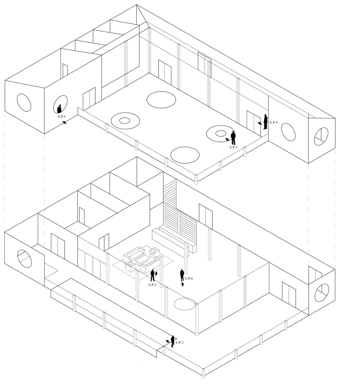 Penthouse isometric drawing Ross Clements Ross Clements